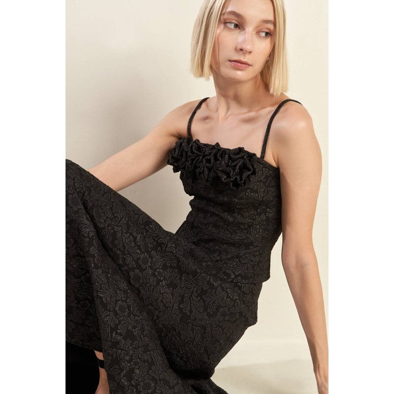 FOREVER DAYDREAMING WOVEN TOP|BLACK|S|M|L