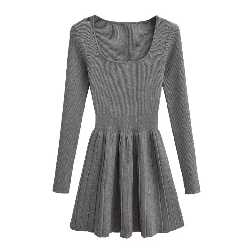 Kenny Knit Mini Dress|Khaki|grown|grey|black|S|M