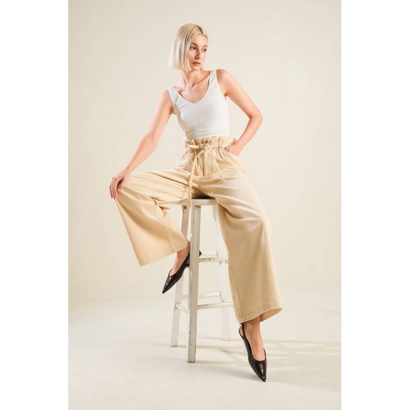 MY ONLY LOVE CORDUROY PANTS|CREAM|CAMEL|S|M|L