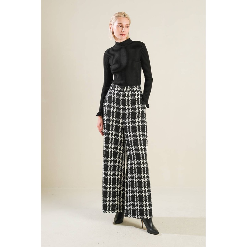 WHEN I’M WITH YOU WOVEN PANTS|BLACK MULTI|S|M|L