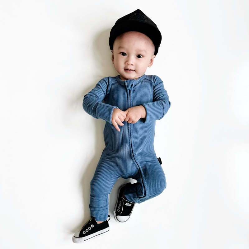 ZIP ROMPER – Arctic Ribbed|0/3m|3/6m|6/12m|12/18m|18/24m|2/3T