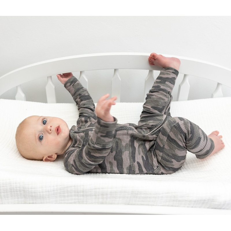 ZIP ROMPER – Chris Camo Ribbed