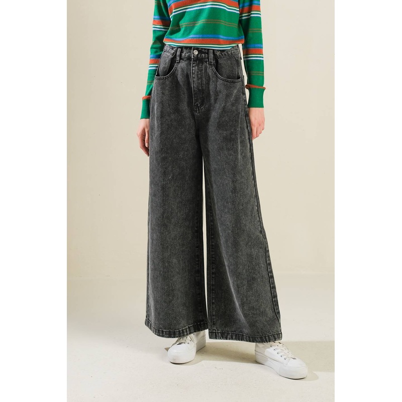 TAKE MY WORD DENIM PANTS|CHARCOAL|S|M|L