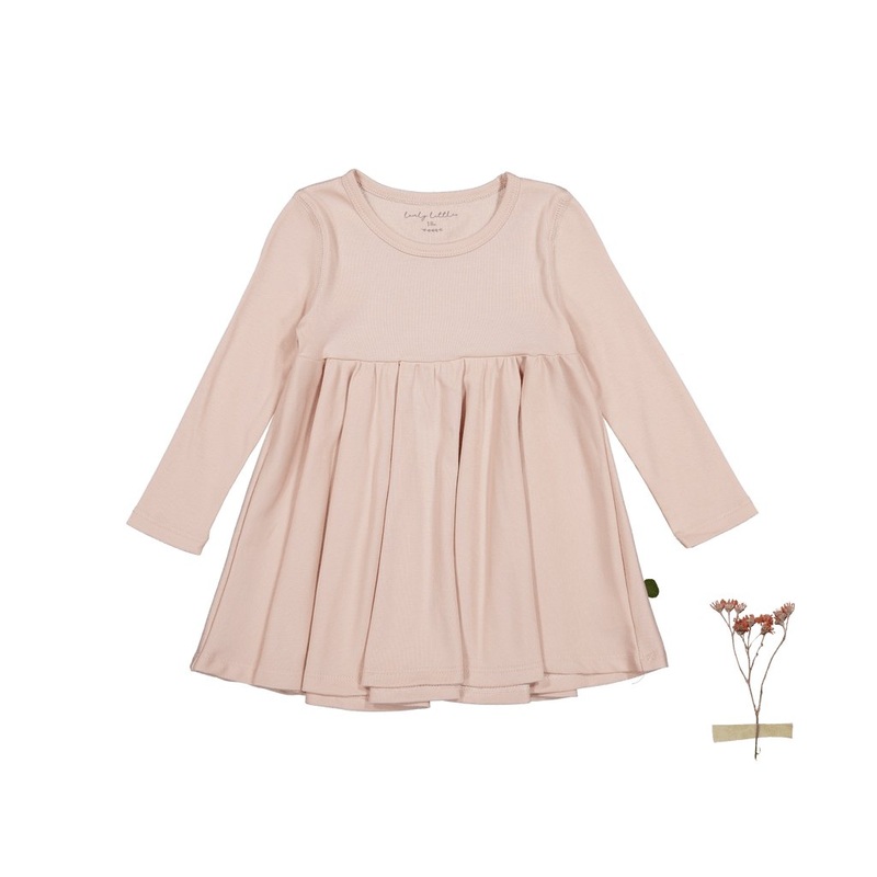 The Long Sleeve Dress – Blush|18m|24m|36m|4y|6y|8y