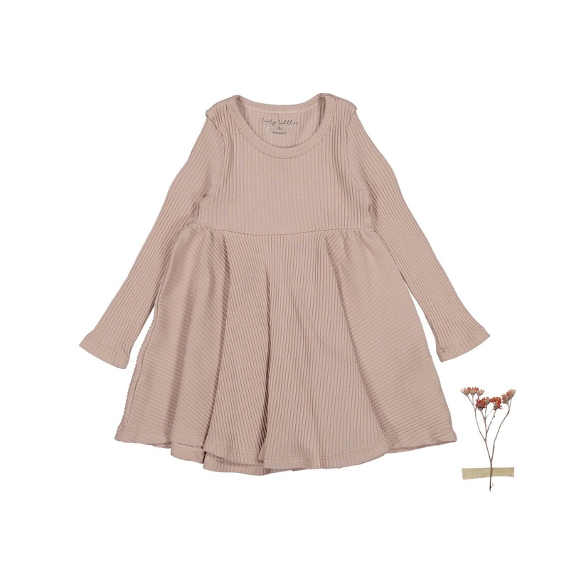 The Long Sleeve Dress – Mauve|18m|24m|36m|4y|6y|8y