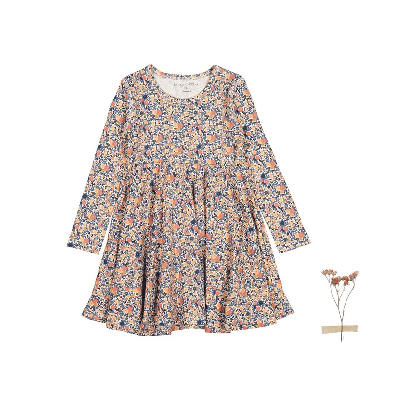 The Printed Long Sleeve Dress – Autumn Floral