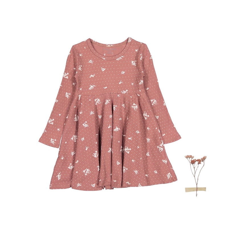 The Printed Long Sleeve Dress – Rosewood Floral
