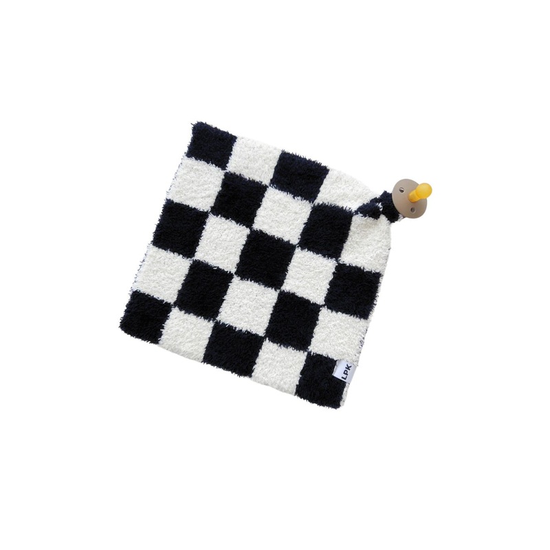 Checkered Plush Lovey | Black