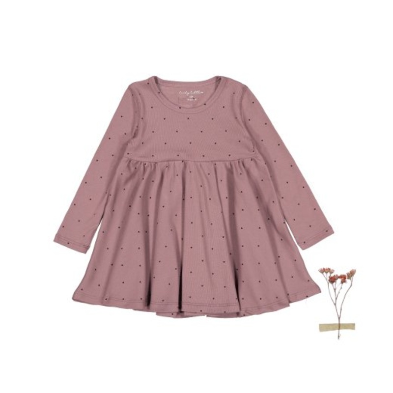 The Printed Long Sleeve Dress – Heart