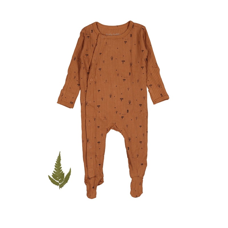 The Printed Snap Romper – Mushroom