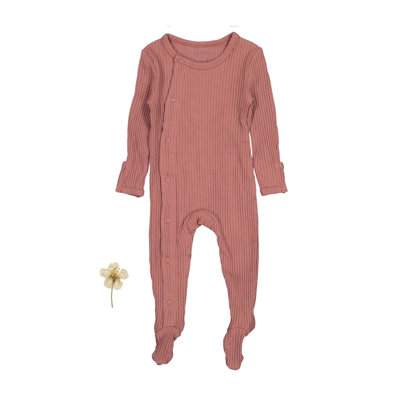 The Snap Romper – Rosewood Ribbed