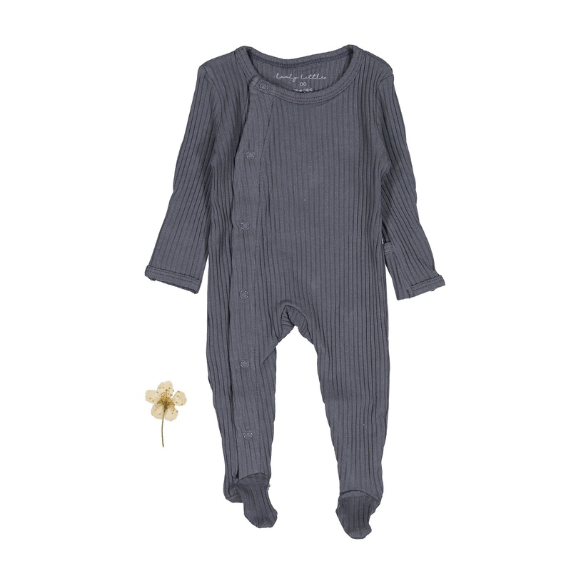 The Snap Romper – Steel|00m|0m|3m|6m|9m|12m|18m|24m