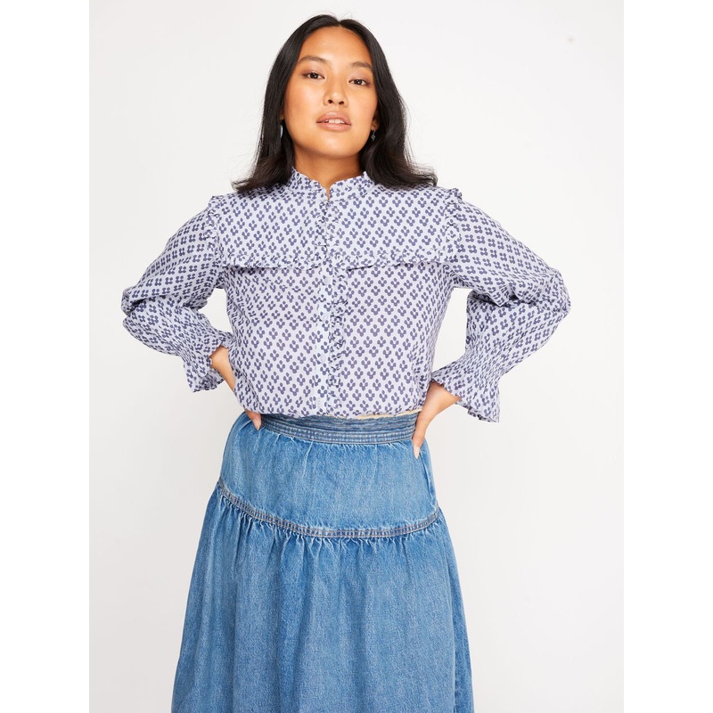 Beth Blouse Blue Diamond|XXS|XS|S|M|L|XL|XXL|XXXL