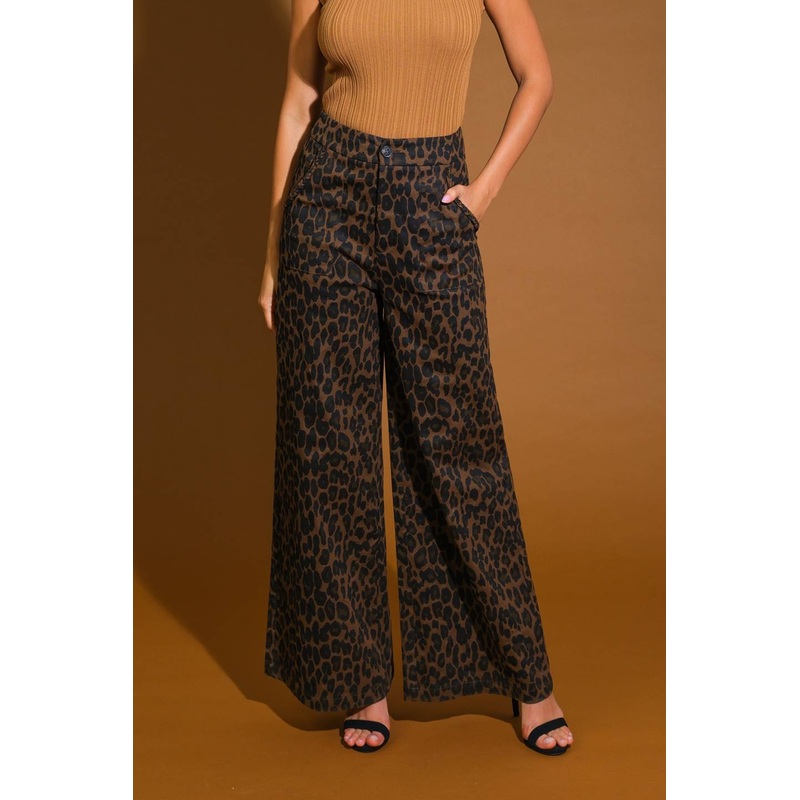 ETERNAL ROMANCE WOVEN PANTS|BROWN|S|M|L