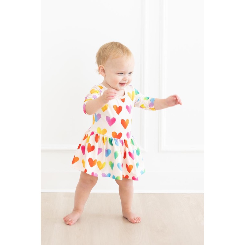 Lotta Love 3/4 Sleeve Twirl Bodysuit