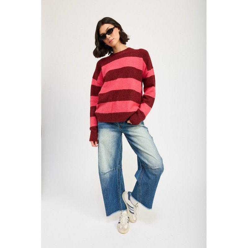 MEDIUM WASH HORSESHOE JEANS|DENIM|S|M|L