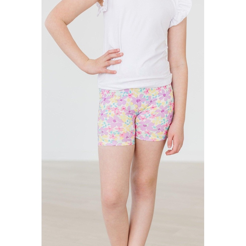 Summer Watercolor Twirl Shorts