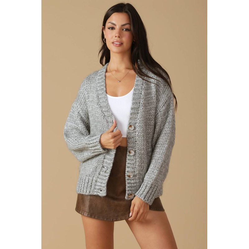WOVEN WHISPERS SWEATER CARDIGAN