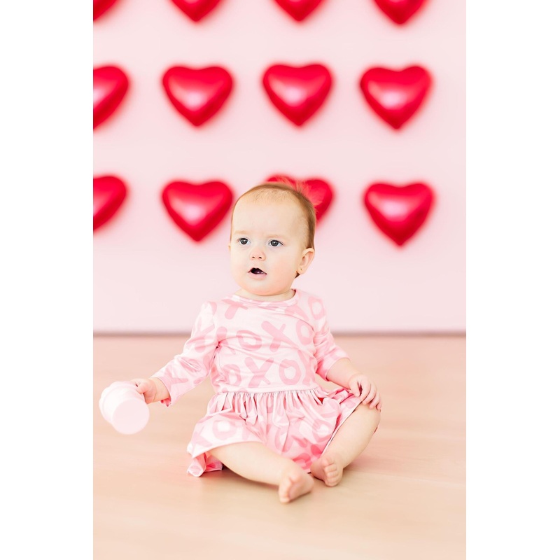 XOXO 3/4 Sleeve Twirl Bodysuit