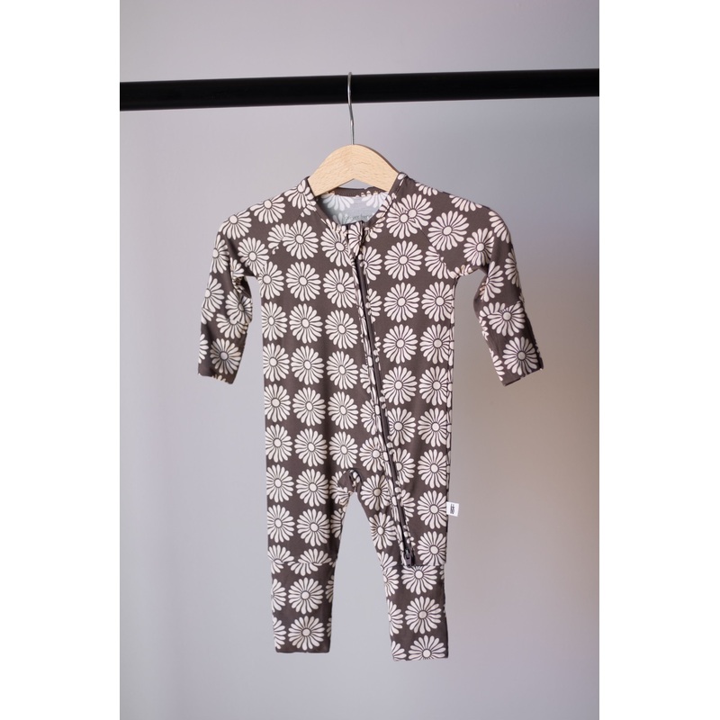 Bamboo Zip Pajamas | Retro Floral
