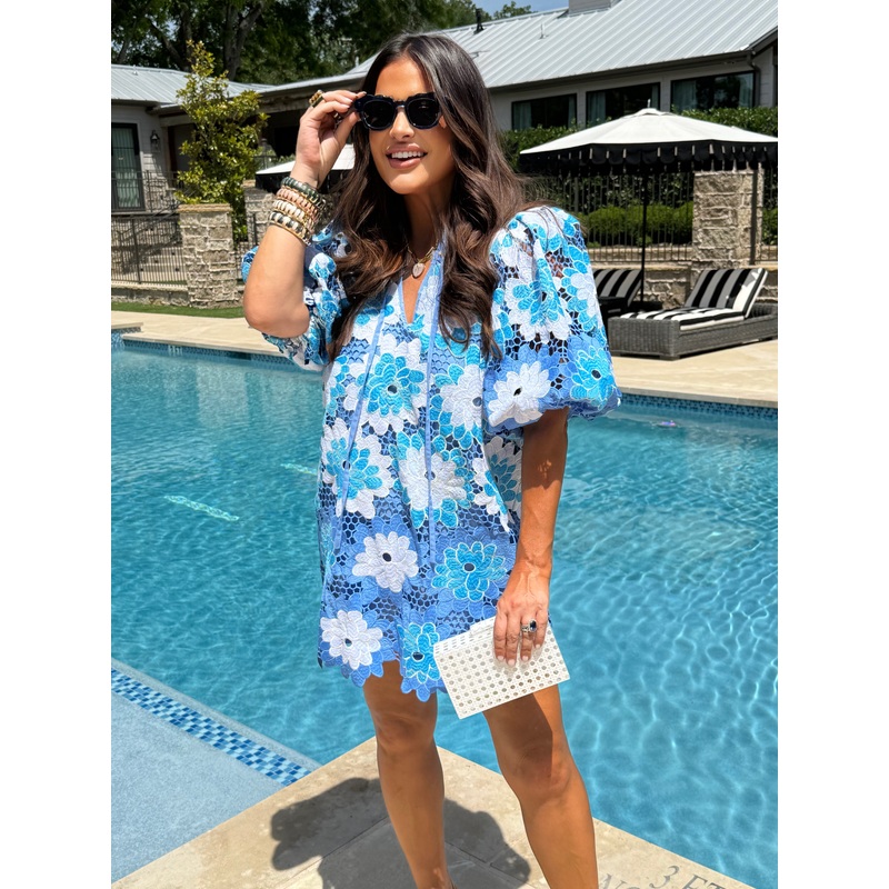 Deb Blue Bonnet Mini Dress|XS|S|M|L|XL|Blue