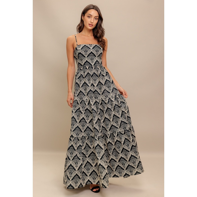 HAZELWOOD GARDEN WOVEN MAXI DRESS