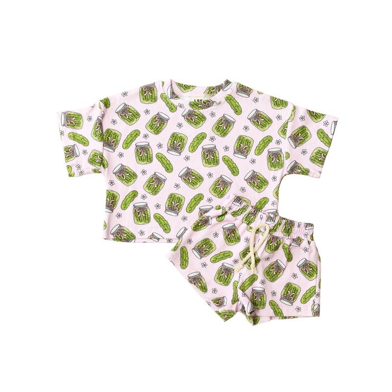 Shorts Set | Pickles|0-3M|3-6M|6-12M|12-18M|18-24M|2T|3T|4T|5T|6-7Y|8-9Y