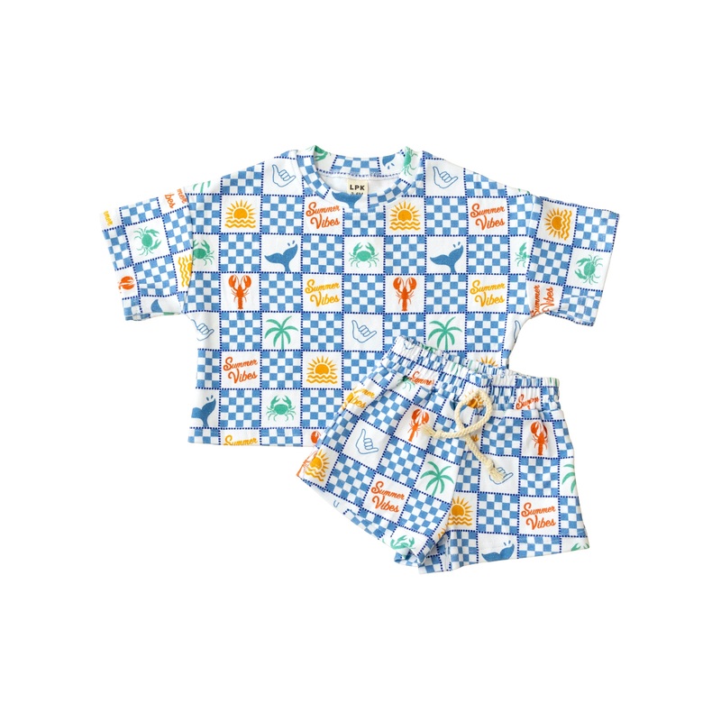 Shorts Set | Summer Vibes|0-3M|3-6M|6-12M|12-18M|18-24M|2T|3T|4T|5T|6-7Y|8-9Y