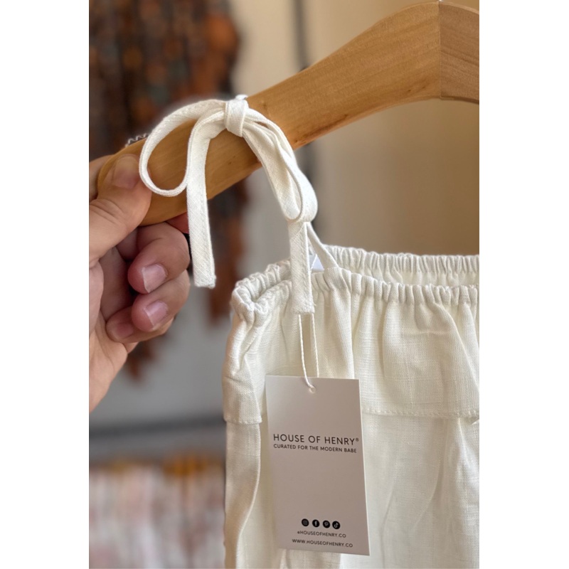 Strappy Linen Romper|3-6 months|6-12 months|12-18 months|18-24 months