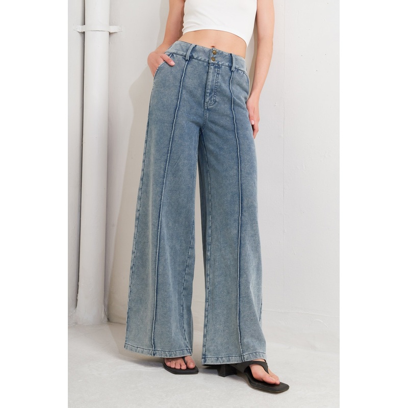 TAILORED FRAME FRENCH TERRY PANTS
