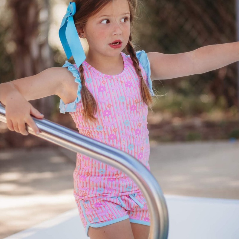 Butterfly Floral Shorts Set|12m|18m|2|3|4|5|6|7|8|10|12|14|16