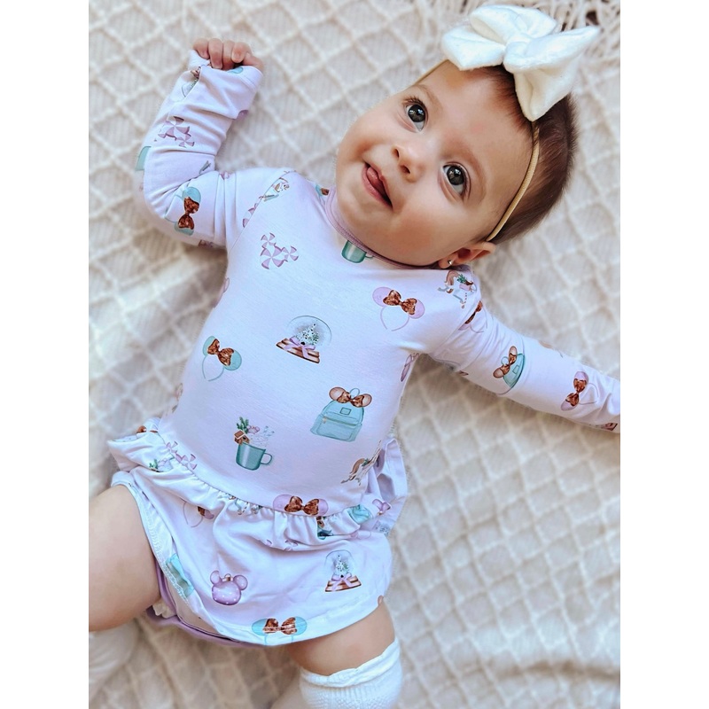 Christmas at the Park – Twirl Bodysuit Dress (long sleeve)