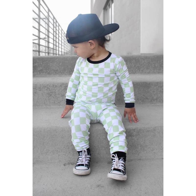 Green Checkers – Set|2T|3T|4T|5/6T