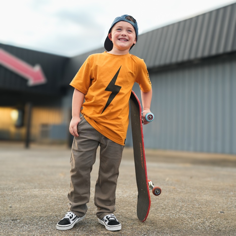 LIMITED EDITION SPARK SHORT SLEEVE RACER TEE – RUST