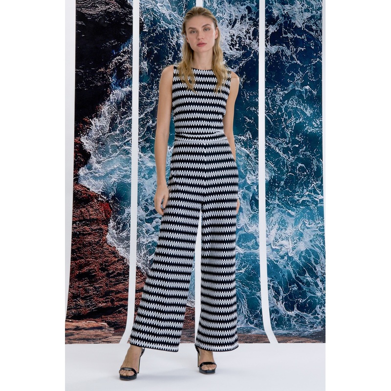 Octavia Jumpsuit|BLACK/WHITE|Standard