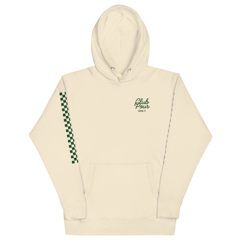 Club Pour Only Hoodie|Bone|White|S|M|L|XL|2XL|3XL