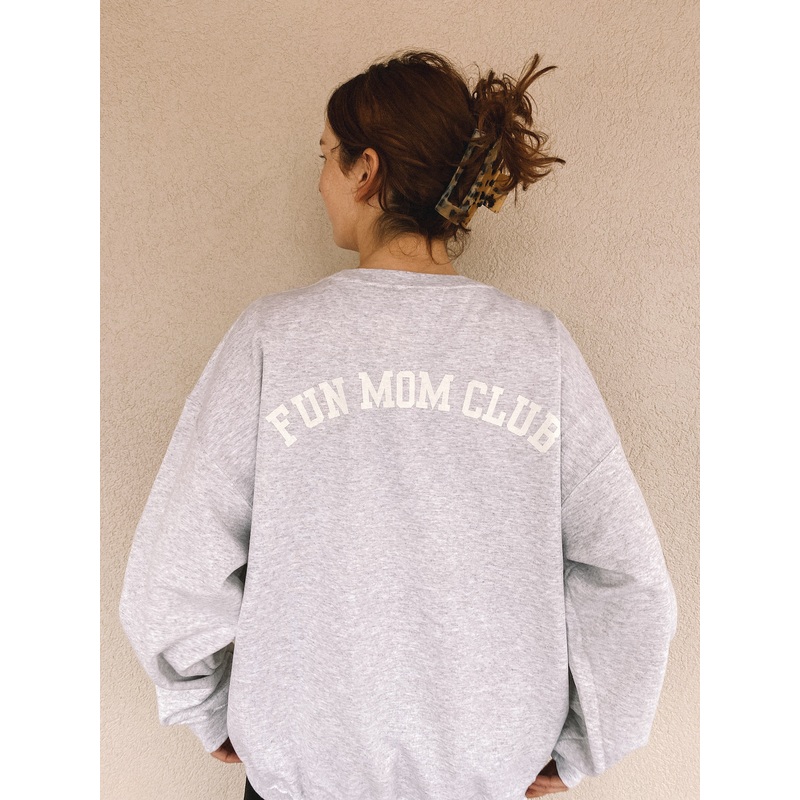 fun mom club crewneck|black|brown|navy|forest green|indigo|light grey|light blue|light pink|S|M|L|XL|2XL|3XL