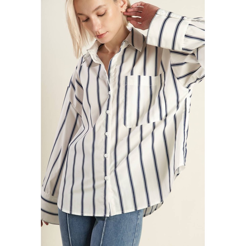 LOST IN PARADISE OVERSIZE WOVEN SHIRT