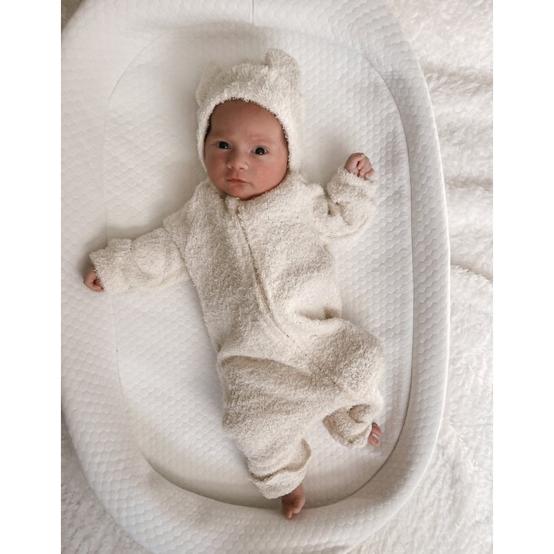 Luna + Luca Baby Bear Jumpsuit – Cozy Teddy