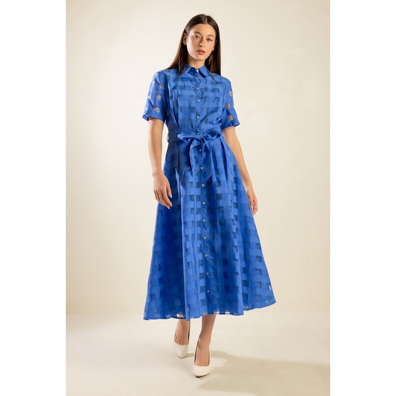 MY LOVE LANGUAGE WOVEN MIDI DRESS