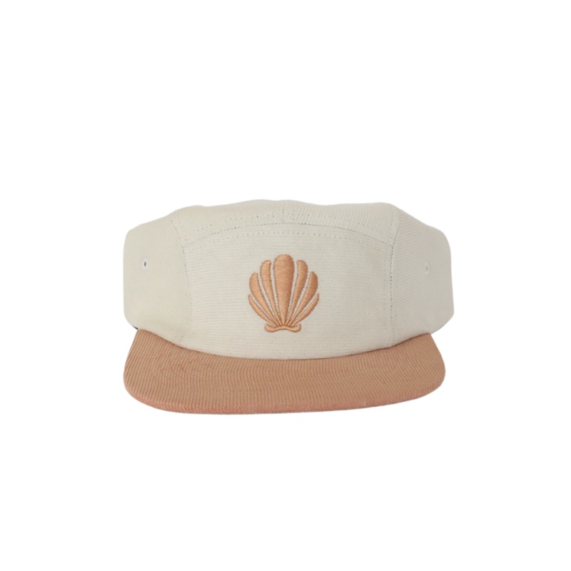 Seashell Corduroy Five-Panel Hat