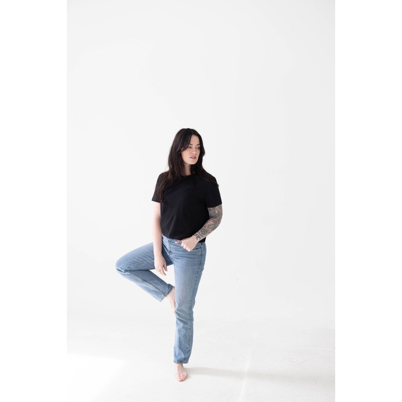 The Mom Crop in Jet Black|XS|Small|Medium|Large|XL|XXL