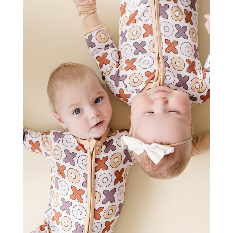 Bamboo Zip Romper | Xoxo|0-3M|3-6M|6-12M|12-18M|18-24M