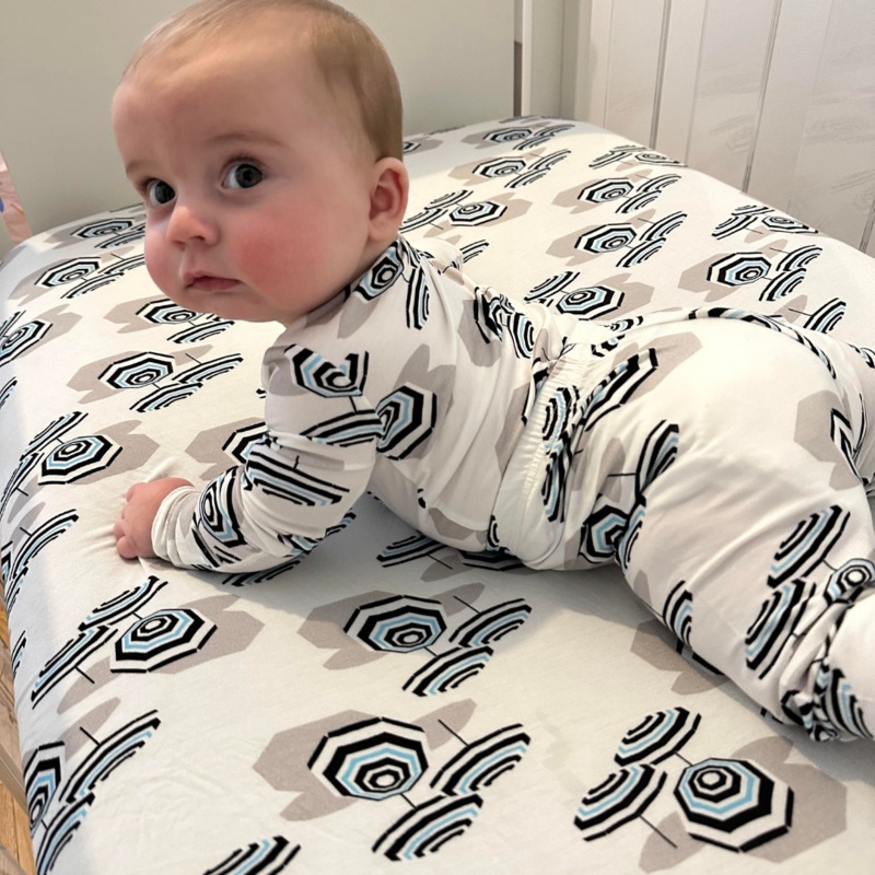 Crib Sheet in Beach Club Signature