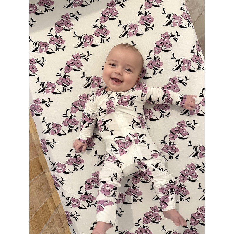 Crib Sheet in Floral Signature