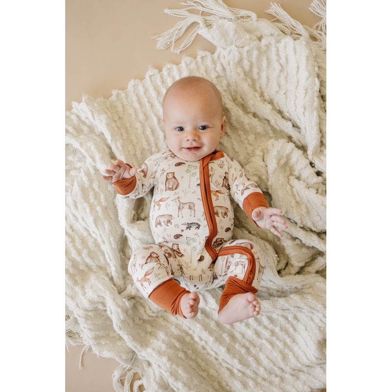 Forest Friends Bamboo Zippy Romper