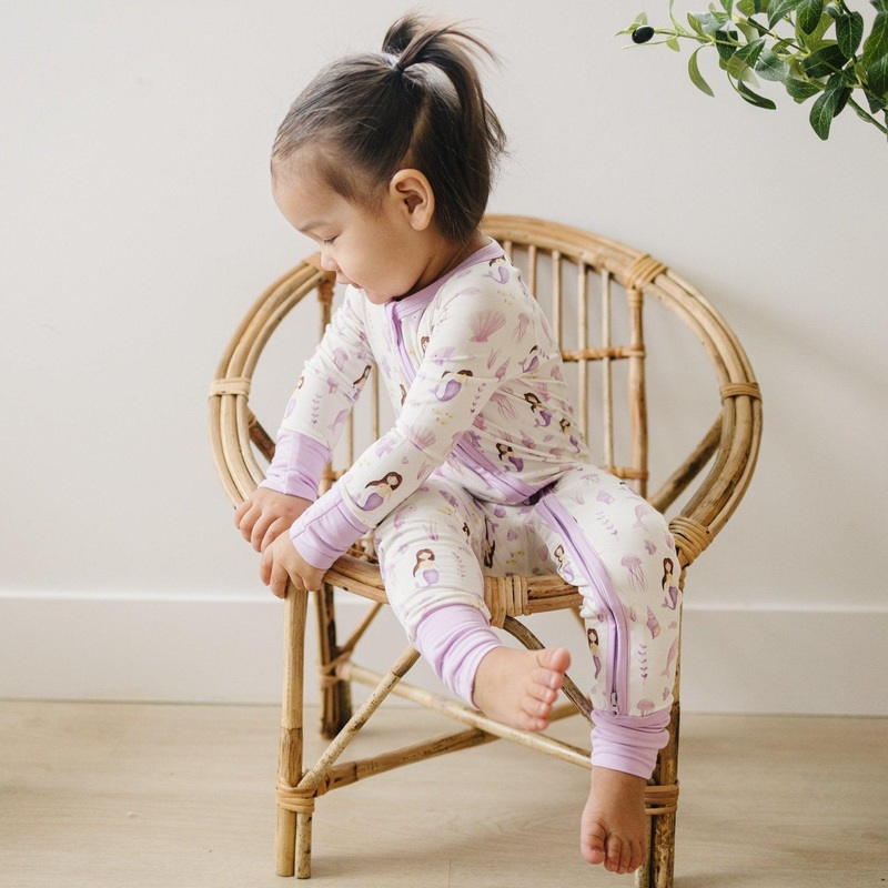 Mia’s Mermaids Bamboo Zippy Romper