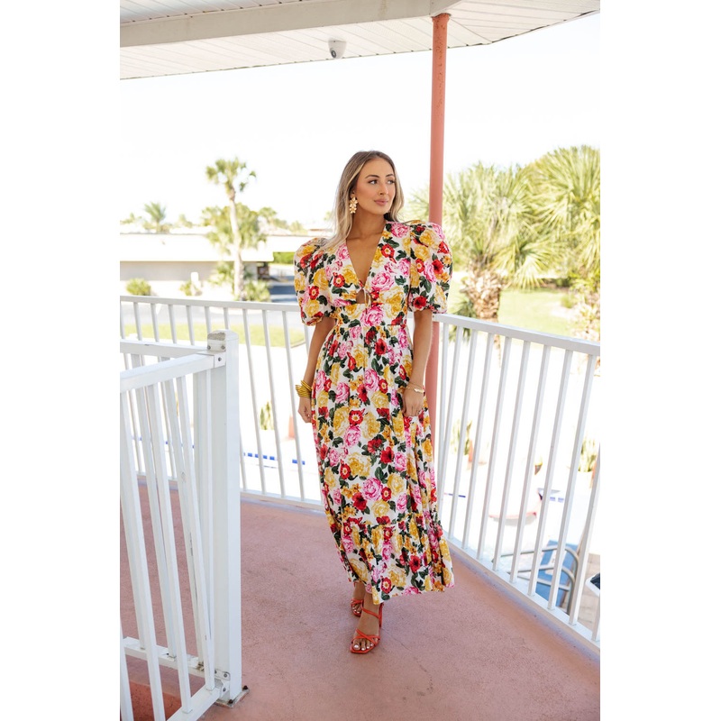 Miranda Puff Sleeve Maxi Dress – Vanity