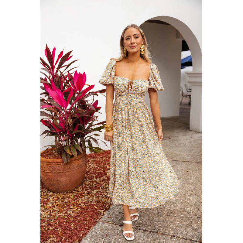 Olsen Midi Dress – Magnolia|XS|S|M|L|XL|Magnolia