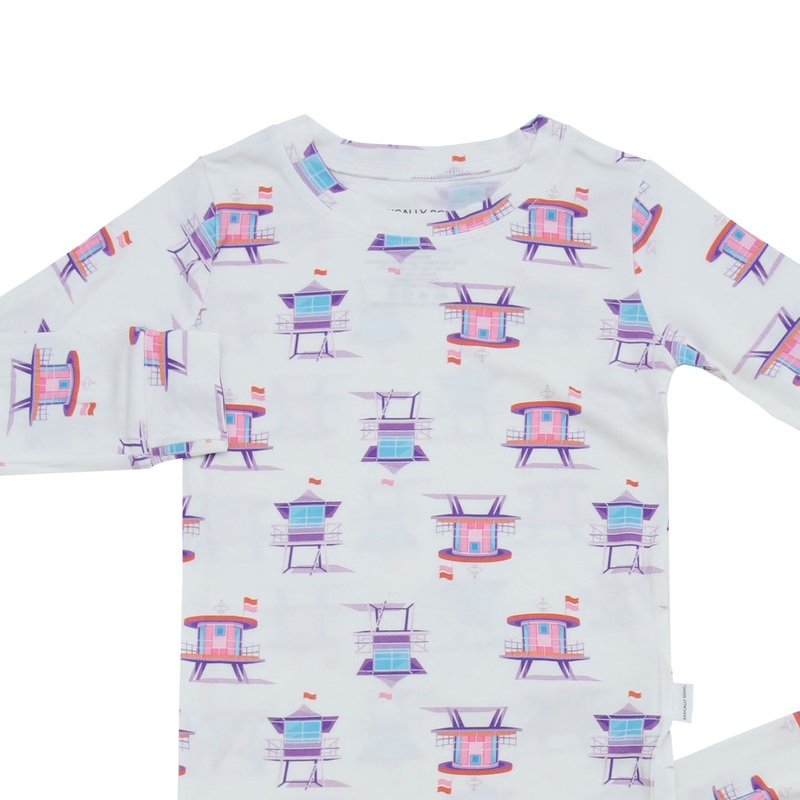 Two-Piece Set in Beach Watch – Pink